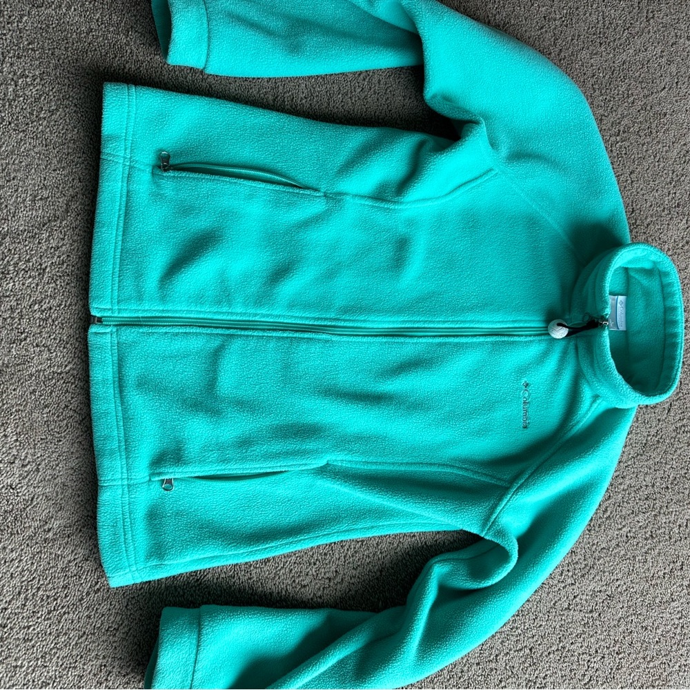 Girls Columbia fleece full zip front